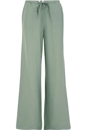 WE Fashion Dames Wide leg broek met dessin