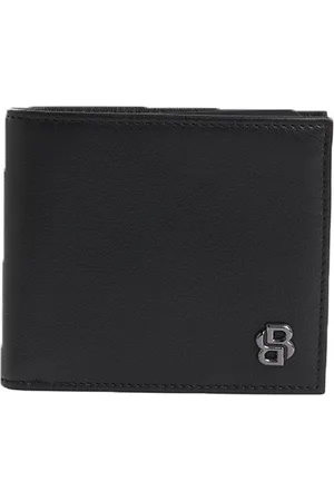 HUGO BOSS Leren Kaarthoes B Icon 8 CC Card Case Zwart