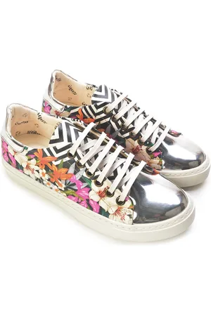 Goby Flowers - Sneakers - Schoenen - Hoge kwaliteit - Handmade - Meisjesprint
