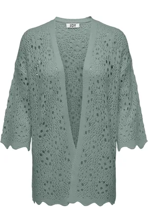 JDY Jacqueline de Yong Vest natascha 3/4 Kimono Knt 15290568 Chinois Green Dames