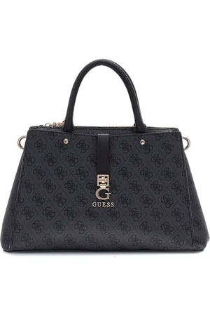 Guess Handtas Schoudertas Zamira Luxury Satchel Donkergrijs