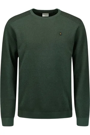 No Excess Pullover met ronde hals en geraffineerde tweekleurige jacquard