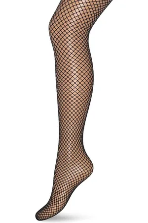 Bonnie Doon Visnet Panty Zwart Dames maat S/M 38/40 - Netpanty - Fishnet Tights - Visnet Patroon - Comfortabele Pasvorm - Stevig Materiaal - Super Elastisch - Doorschijnend - - BN751994.101