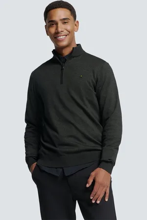No Excess Tijdloze basics trui met halve rits