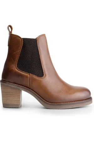 Travelin Castres - Dames leren laars - 100% leer - Enkellaars - Zwart