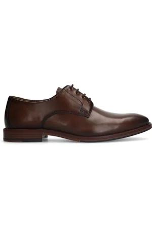 Manfield Heren - Bruine leren veterschoen
