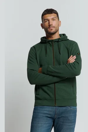 No Excess Vest met capuchon en jacquardpatroon: Comfort en stijl in één