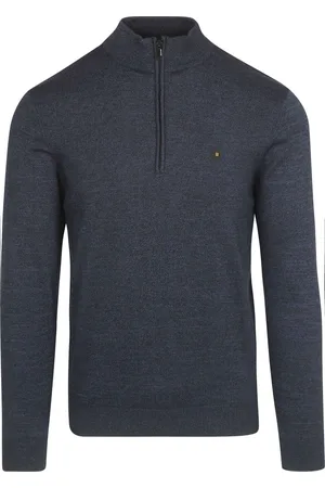 No Excess Tijdloze basics trui met halve rits