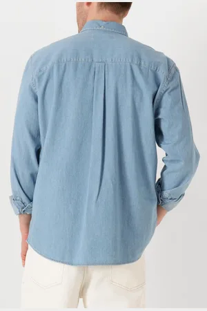 Foret Hornet Chambray Shirt Overhemden Heren -