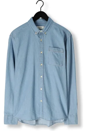 Foret Hornet Chambray Shirt Overhemden Heren -
