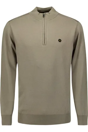 No Excess Sweater met halve ritssluiting