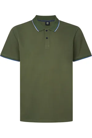 Petrol Industries Heren Plus Size Klassieke Polo Cocobreeze - Groen