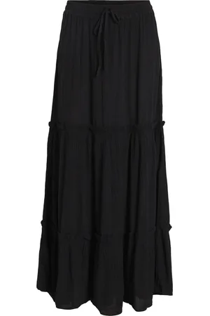 VILA Rok Vimesa Hw Maxi Skirt - Noos 14090633 Black Dames