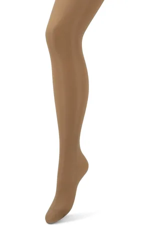Bonnie Doon Basic 20 denier Panty 42/44 XL comfortboord geen aftekening - voorgevormde voet - transparant broekdeel - vlakke teennaad - Katoenen kruisje - hoge boord - geen aftekening - 20 denier - Zijde zacht - Beach - BN161923.581