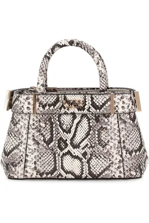 Guess Schoudertas Handtas Anadela Mini Satchel Bag Wit Grijs