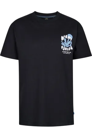 Petrol Industries Jongens Backprint T-shirt Barracudaway - Zwart
