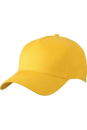 Myrtle Beach 2x stuks 5-panel baseball petjes /caps in de kleur goud voor volwassenen - Voordelige gele caps