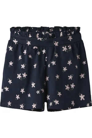 NAME IT Mini meisjes short VILINSE Navy Blazer Flowers Regular Fit