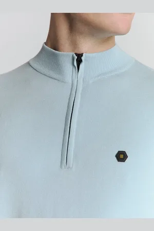No Excess Sweater met halve ritssluiting