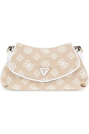 Guess Schoudertas Beyza Flap Shoulder Bag Beige