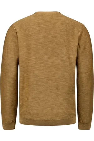 No Excess Sweater met ronde hals, geverfd en stone washed afwerking