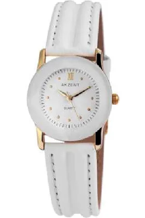 Akzent Dames horloge-model ss7902100012-wit/goud kleurig-3 bar waterdicht