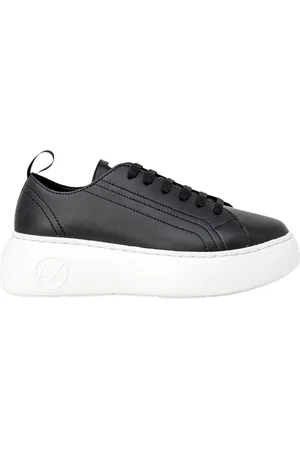 Armani Exchange Leren Instappers Met Sportieve Details