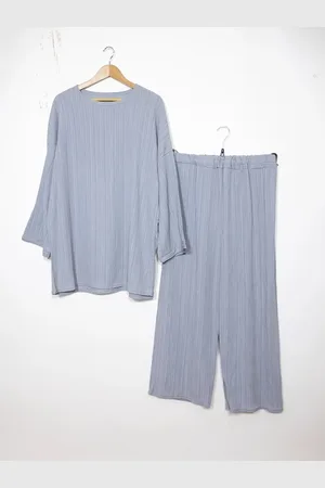 Merkloos Med!na Fashion Set Leyla – Elegante Plissé Twee-Delige Outfit