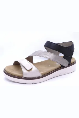 Remonte Dames Sandaal - D2050-93 Metallic/Zwart