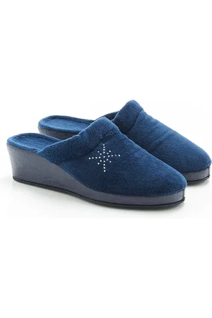 Damart Muiltje in velours met stras - Dames - - 36