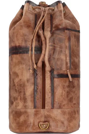 Greenland Leren Reistas MASCU & LINE Sea Bag Bruine