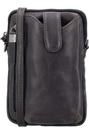 Hide & Stitches Porto Telefoontasje - Crossbody tas - Telefoon - Ritssluiting - Leer - - 100% Leer