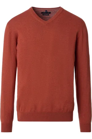 Casa Moda Pullover V-Hals Red Brick