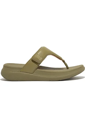 FitFlop F-Mode Go Adjustable Flatform Toe-Post Sandals Vrouwen - Camo-
