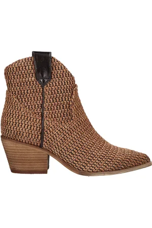 La Strada Western boot tan raffia dames - maat 41