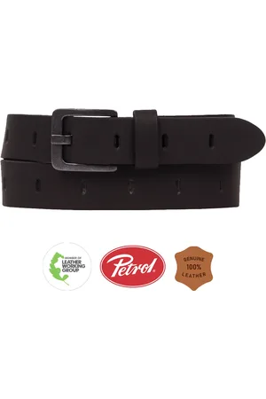 Petrol Industries Riem Jongens - Broekriem - Verstelbaar - Leer - - 75 cm