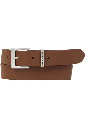 Petrol Industries Riem Jongens - Broekriem - Verstelbaar - Leer - - 65 cm