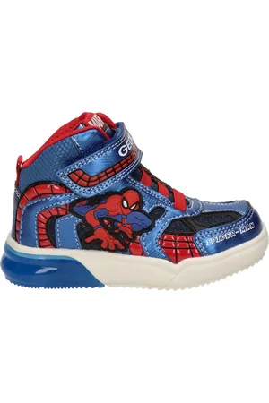 Geox Sneakers J Grayjay Spiderman Rood - Fashionwear - Kind
