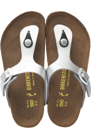 Birkenstock Jongens Slippers Gizeh Kids - Zilver