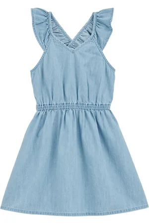 WE Fashion Meisjes denim jurk