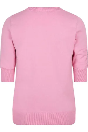 Esqualo Trui Sweater Knit Embellishment Sp25 07001 420 Rose Dames