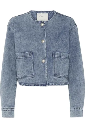 Kaffe Jas Kadoriana Denim Jacket 10509620 107702 Washed Blue Denim Dames