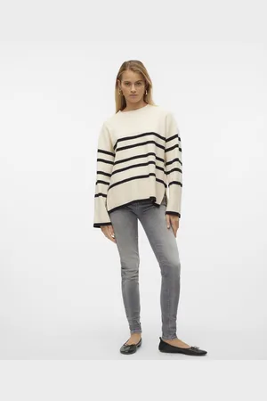 VERO MODA VMSABA LS O-NECK STRIPE PULLOVER GA NOOS Dames Trui