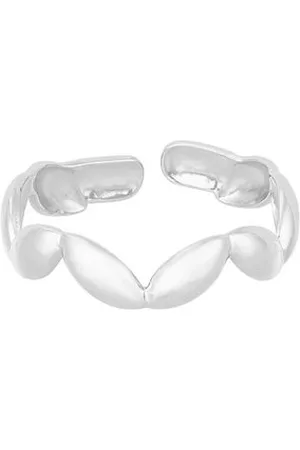Yehwang Minimalistische ring golvend - - Dames Ring - Verstelbare ring - One size ring - Stainless Steel (verkleurt niet!) - Zilveren ring - Kerst - Kerst cadeau - Moederdag - Cadeau voor dames - Valentijn