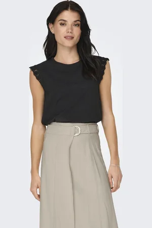 JDY SALVA LIFE S/L CROCHET TOP JRS NOOS Dames Top