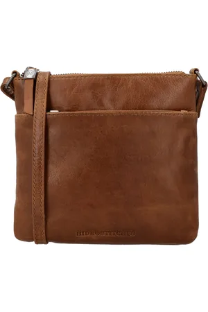 Hide & Stitches Porto Schoudertas - Crossbody - Leer - Ritsvakken - - 100% Leer