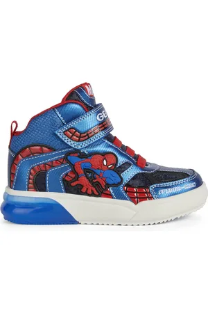 Geox Sneakers J Grayjay Spiderman Rood - Streetwear - Kind