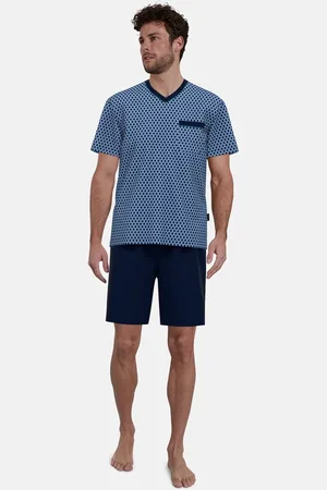 Götzburg Shortama heren - met print - 452296/645 - maat 50