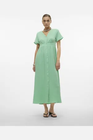 VERO MODA VMNATALI SS ANKLE DRESS WVN GA SPE - Dames - Maxi jurken