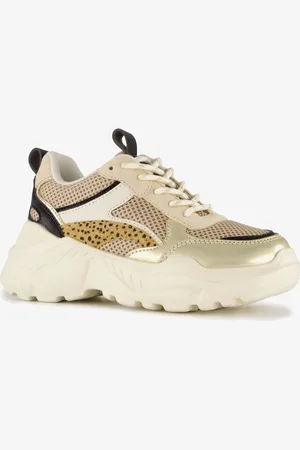 Blue Box Meisjes dad sneakers metallic
